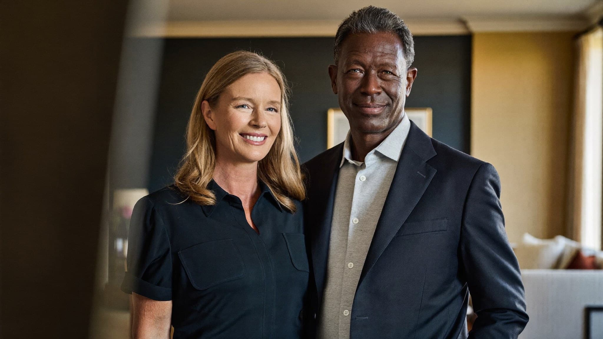 A confident retired couple